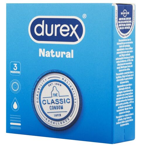 Durex - 3 Preservativi Natural Classic